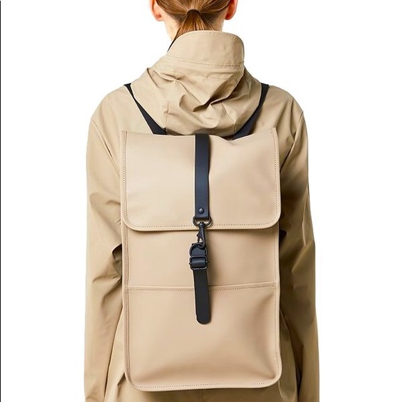 rains mini backpack beige